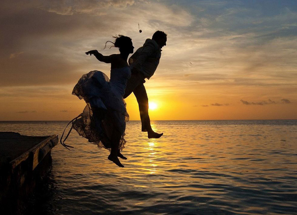 Anse Chastanet Resort Wedding Jump The Pier