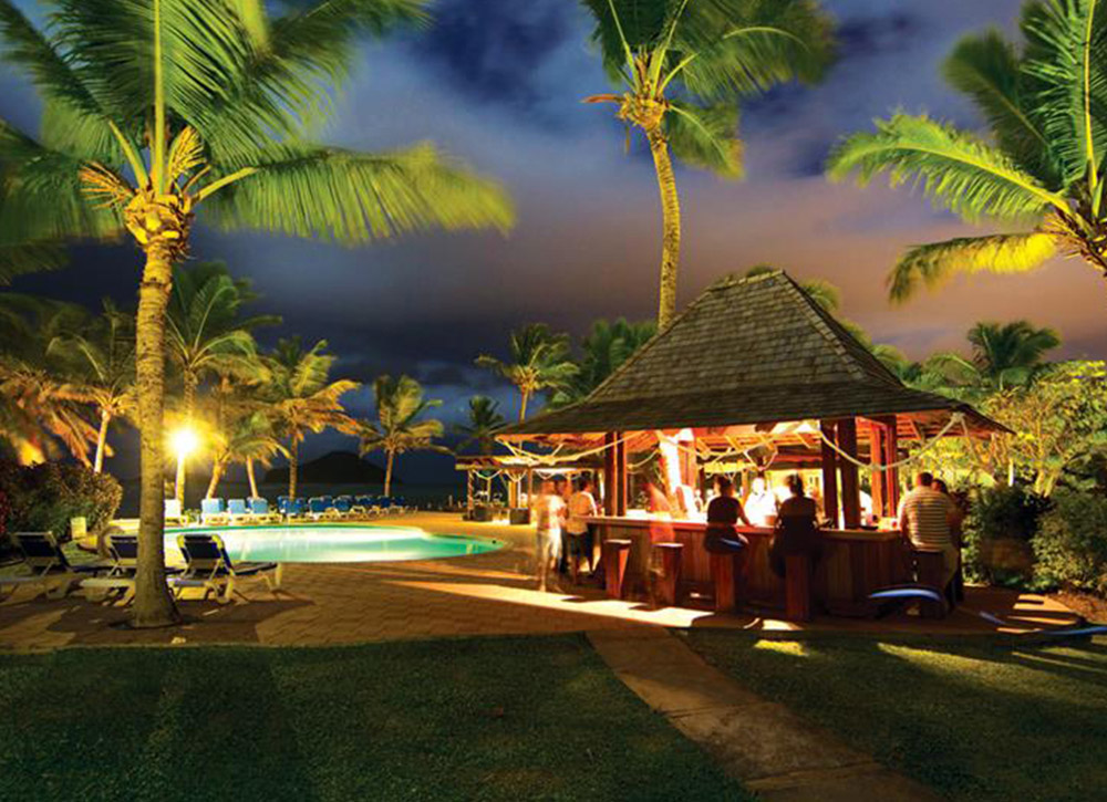 Coconut Bay Vieux Fort Saint Lucia Pool At Night
