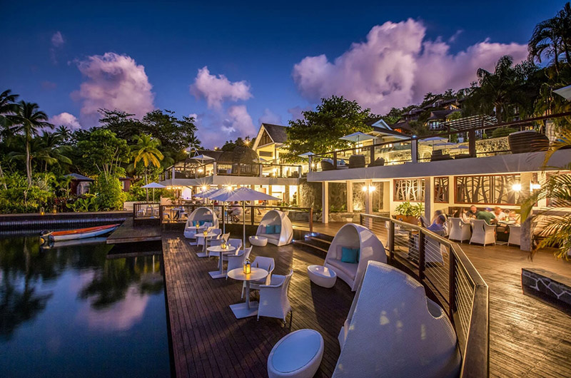 Marigot Bay Resort and Marina Patio View