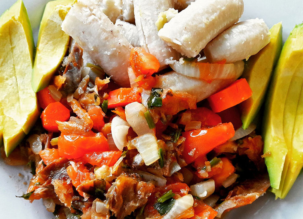 Green Figs and Saltfish Saint Lucia National Dish