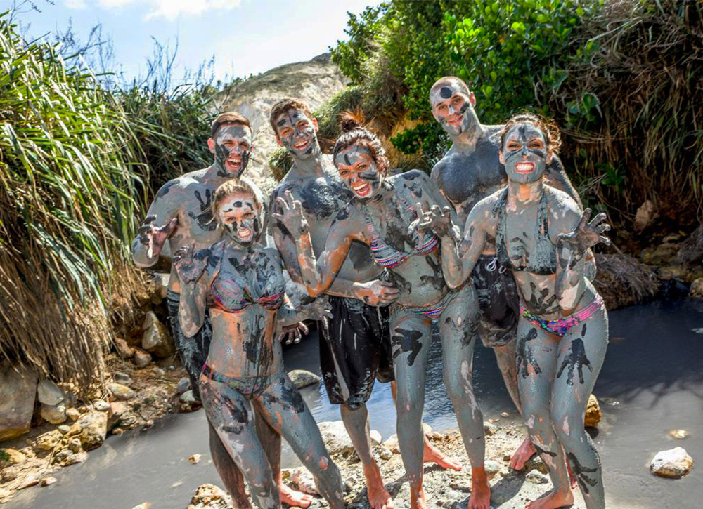 The Sulphur Springs Soufriere, Saint Lucia Covered in Lava